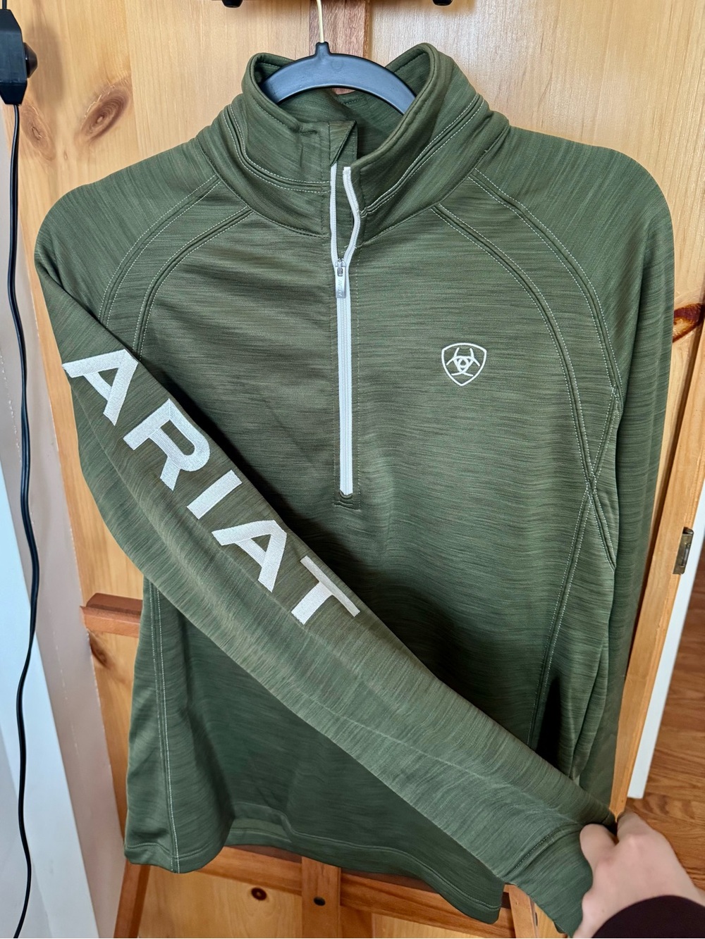 Ariat TekTeam Green Quarter-Zip Fleece